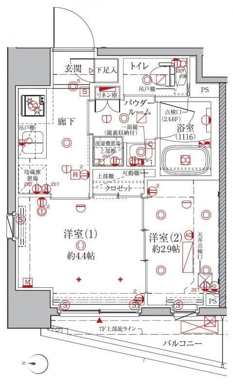 クレイシア森下ステーションサイト 409 間取り図