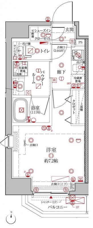 クレイシア森下ステーションサイト 501 間取り図
