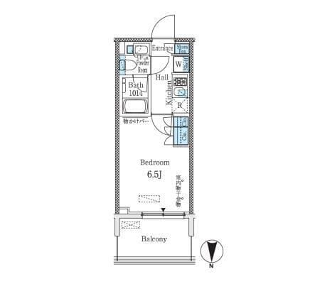 パークキューブ大井町レジデンス 813 間取り図
