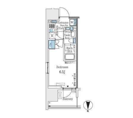 パークキューブ大井町レジデンス 914 間取り図
