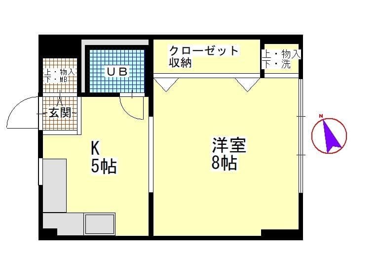 東山サンハイツ 303 間取り図