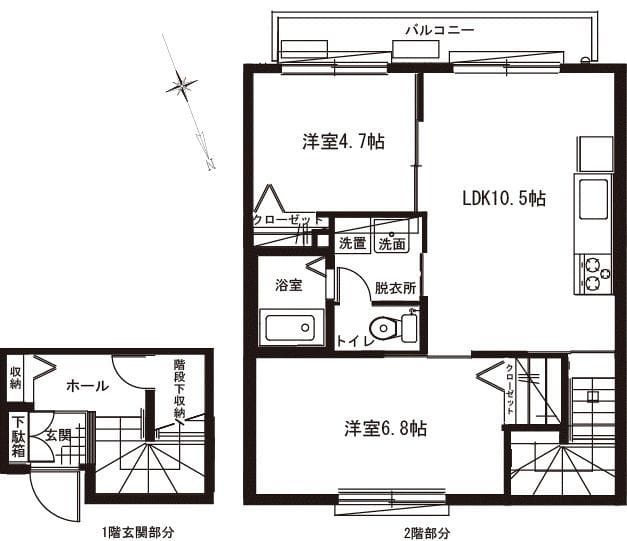 ESPLANADE(エスプラナード) 202 間取り図