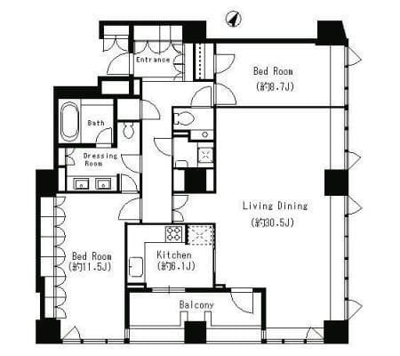 パークキューブ目黒タワー 1302