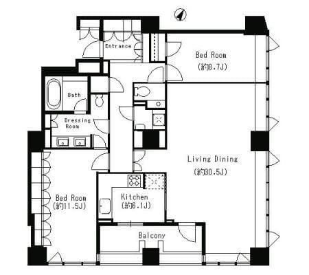 パークキューブ目黒タワー 1902