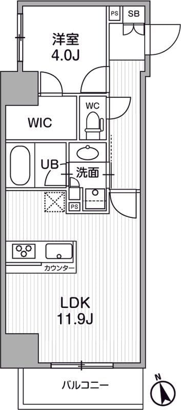 シーズンフラッツ浅草言問通り 903 間取り図