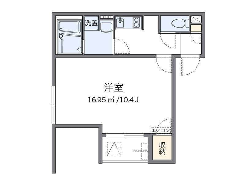 レオネクストシルビー赤坂 101 間取り図