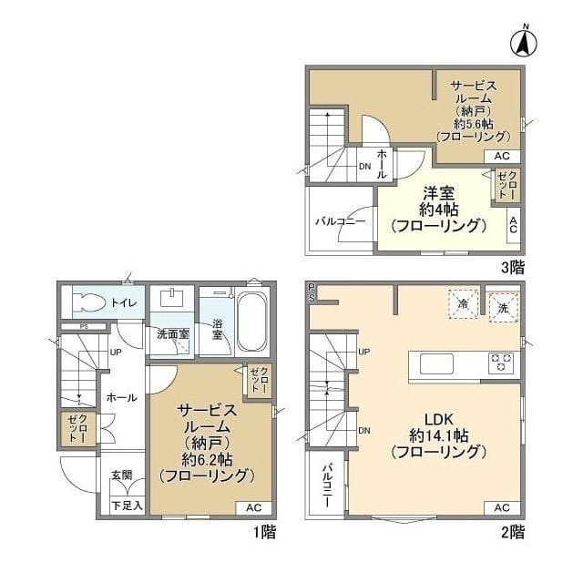 Kolet大師前#03 19.9万円/入力なし/なし 間取り図