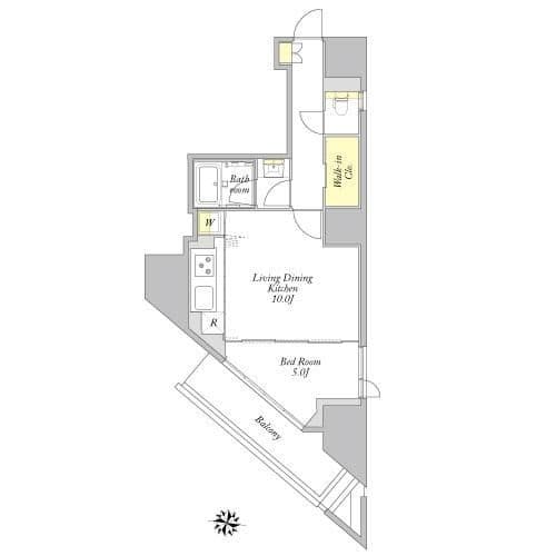 プライムメゾン本郷 1004 間取り図