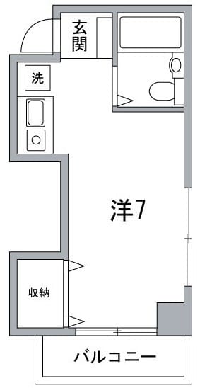 ウィング両国 703 間取り図