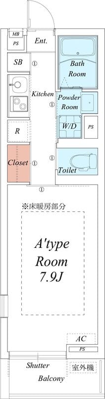 リブリ・みぺぽ 301 間取り図