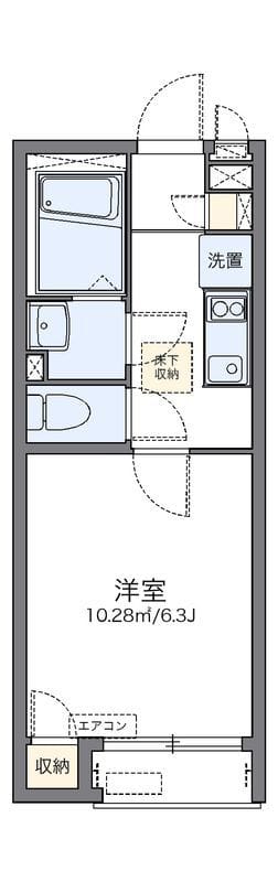 レオネクストブランニュー大宮前 101 間取り図