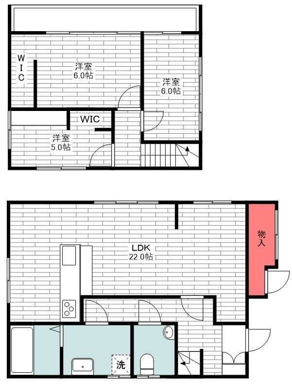 横濱の丘 15.9万円/入力なし/5,000円 間取り図