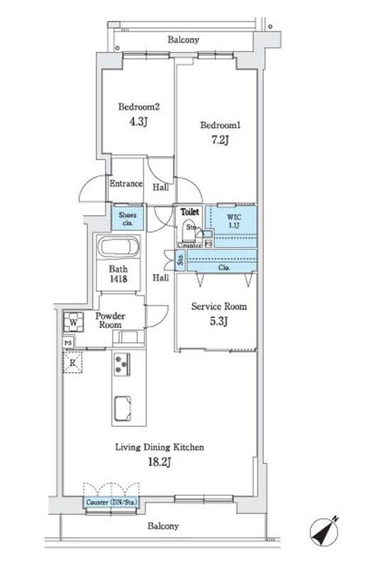 パーク・ハイム等々力三丁目壱番館 504 間取り図