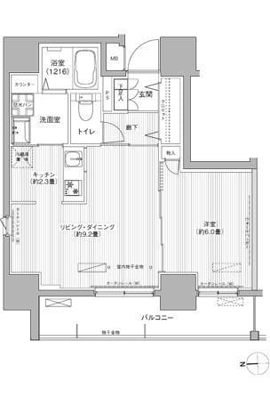 レジェンダリーガーデン赤羽ウェストビュー 1401
