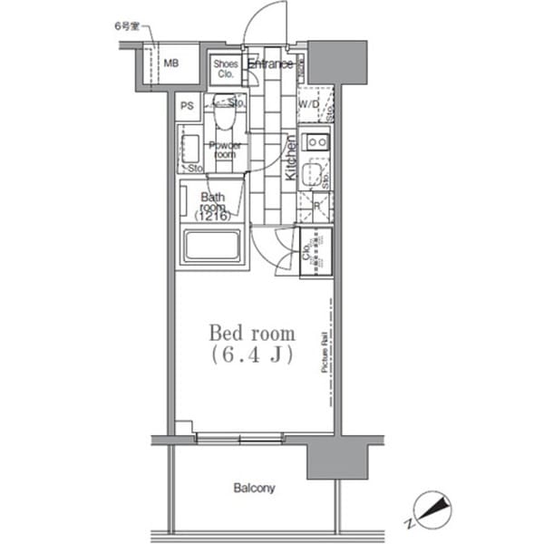 パークハビオ目黒リバーサイド 206