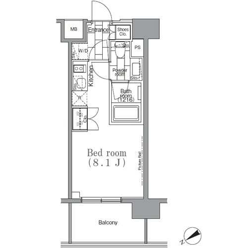 パークハビオ目黒リバーサイド 208