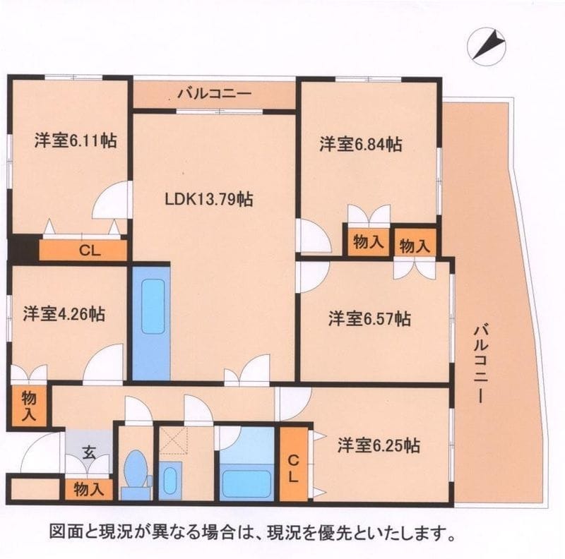 シェモア松戸 305 間取り図