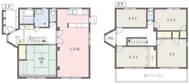 杉並区浜田山4丁目戸建 1 間取り図