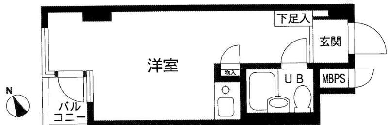 ライオンズプラザ新宿 320 間取り図