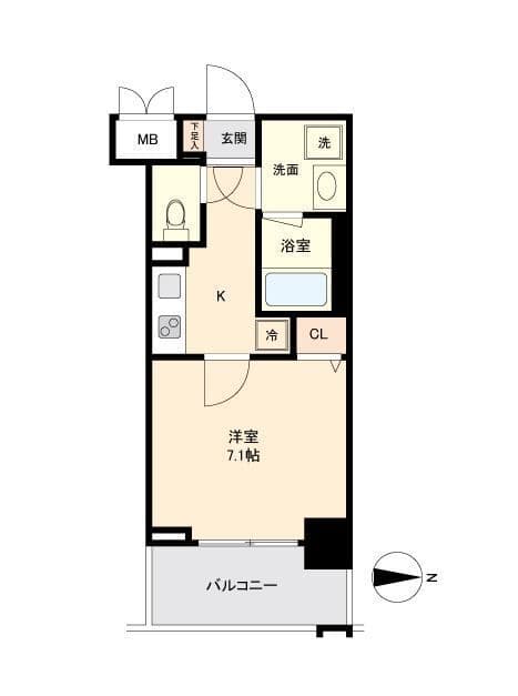 プライマル板橋本町 0313 間取り図