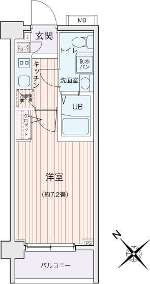 エコロジー都立大学レジデンス 0211 間取り図