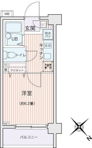 エコロジー都立大学レジデンス 0439 間取り図