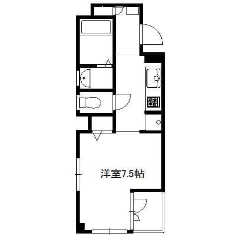 LUビル 302 間取り図