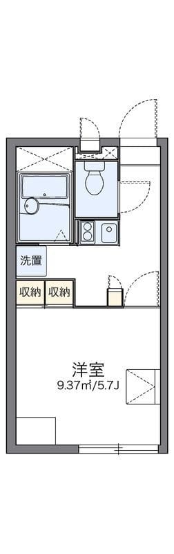 レオパレスコスモ 204 間取り図