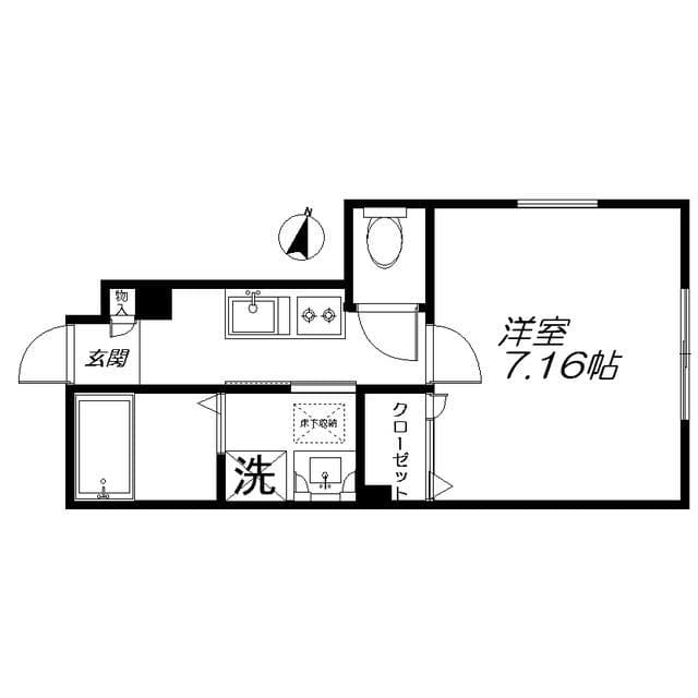 クレールK 101 間取り図
