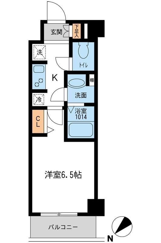 Nーstage行徳 0101 間取り図