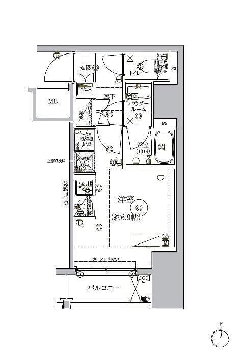 RELUXIA品川西大井 102 間取り図