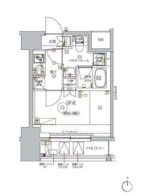 RELUXIA品川西大井 903 間取り図