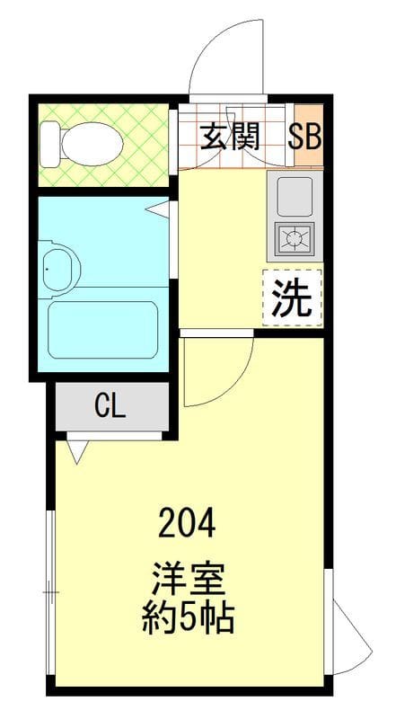 F-SQUARE 204 間取り図