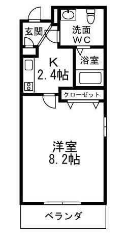 BOSCO荻窪 201 間取り図