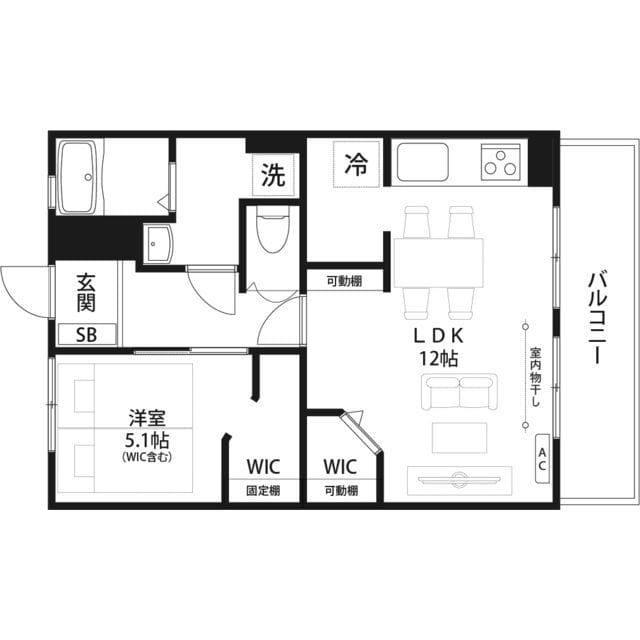 千歳台パークハイツ 101 間取り図