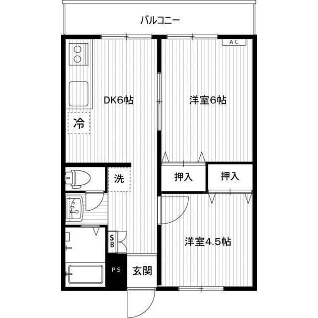 千歳台パークハイツ 102 間取り図