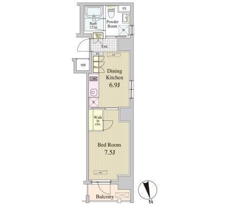 アルプエンテ大手町 901 間取り図