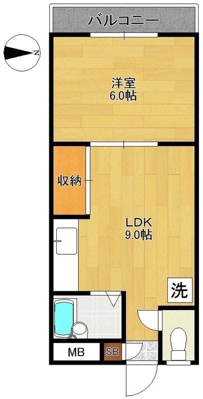 ガーデン谷川 205 間取り図