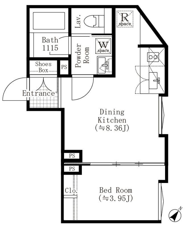 EDIT西池袋 303 間取り図
