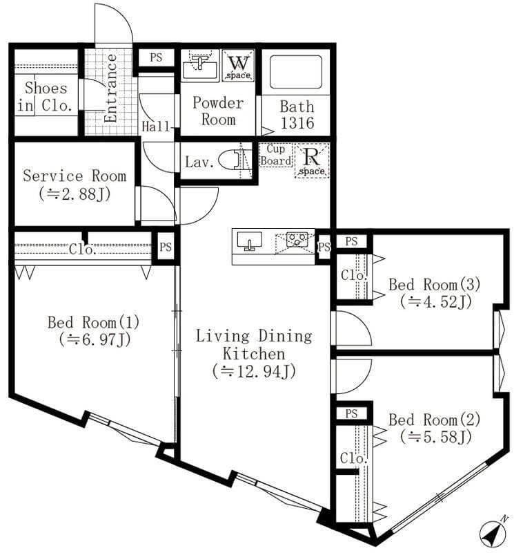 EDIT西池袋 402 間取り図