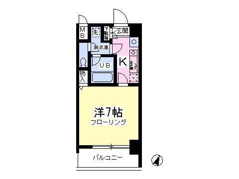 ベルコムヒルズ西新宿 403 間取り図