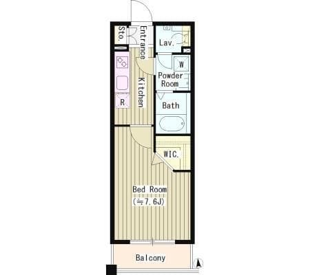 フォレスト東高円寺 406 間取り図