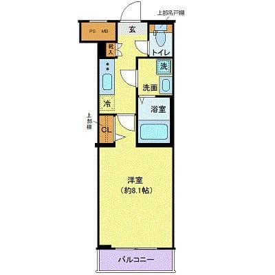 ディアレイシャス池尻大橋 102 間取り図