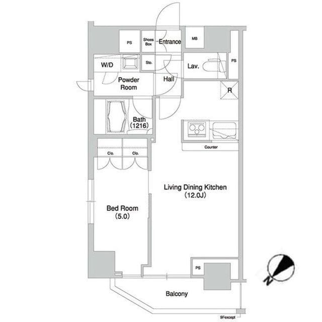 グラマシー横濱関内 0701 間取り図