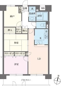 本駒込Kマンション 0504 間取り図