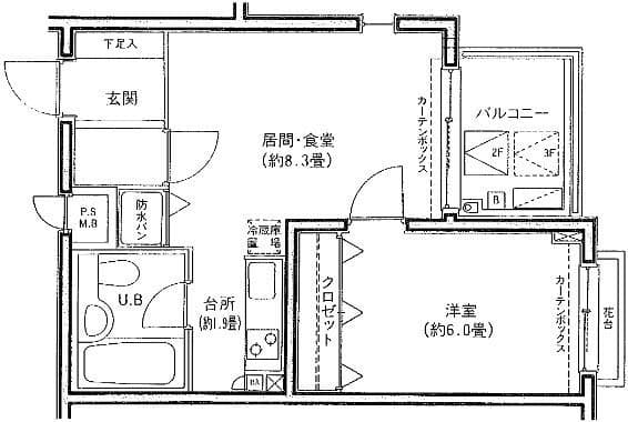LANAI COURT 1596 206 間取り図