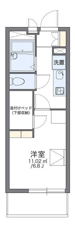 レオパレスFount A 202 間取り図