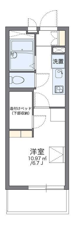 レオパレスFount A 204 間取り図