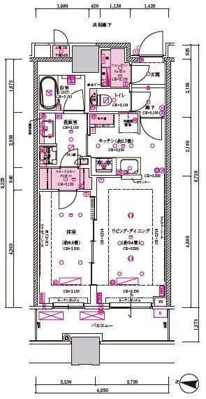 目黒第一マンションズ 1102 間取り図