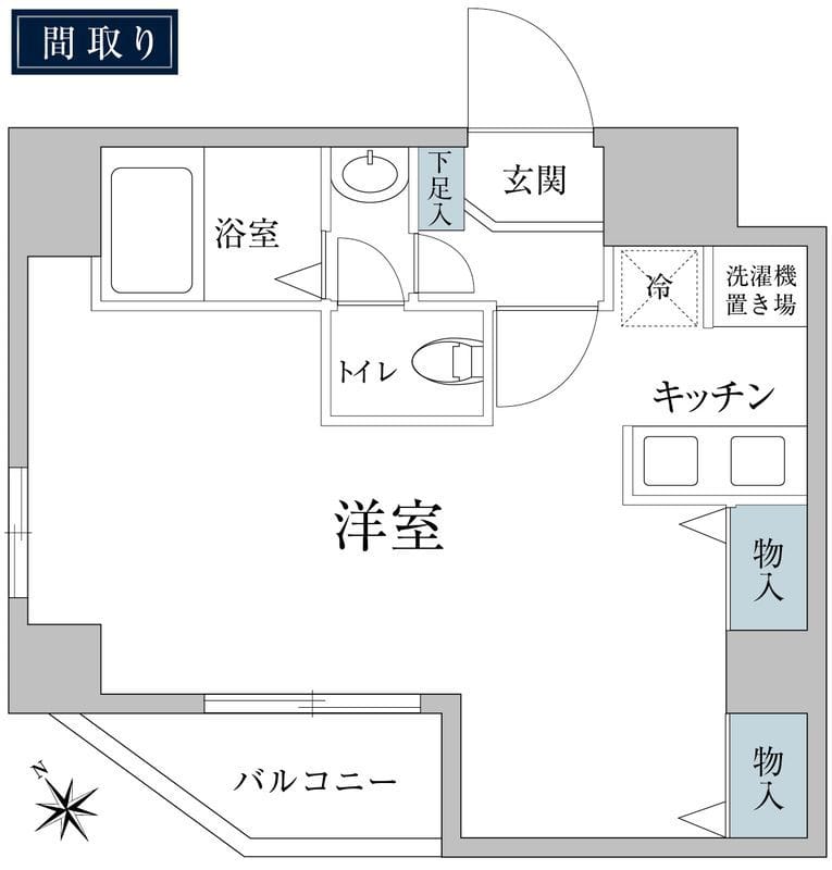 Dreamia上野御徒町 602 間取り図